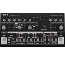 Аналоговый студийный синтезатор Behringer TD3-BK Black Analog Bass Synth