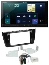 Pioneer MP3 Bluetooth USB 2DIN DAB Autoradio für Mitsubishi Mirage SpaceStar ab