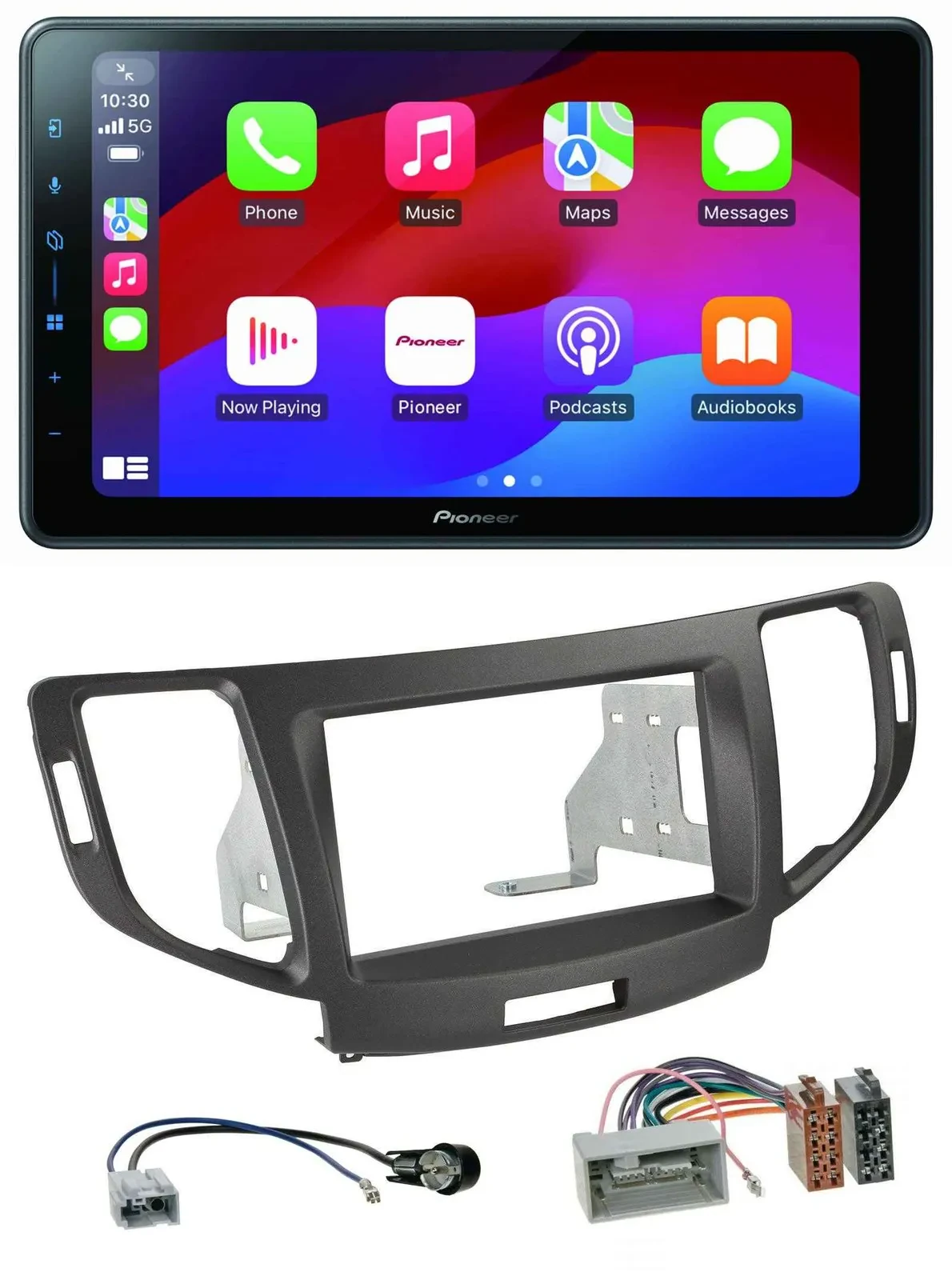 Pioneer Bluetooth 2DIN USB MP3 DAB Autoradio für Honda Accord ab 11 anthrazit