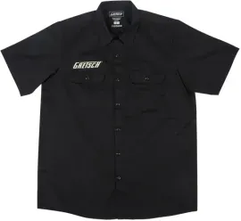 Genuine Gretsch Electromatic Logo Black Men's Workshirt, Size LARGE #0991939606