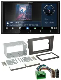 Kenwood Bluetooth 2DIN USB DAB MP3 Autoradio für Volvo XC 90 07-14 16 Pin