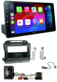 Pioneer Bluetooth DAB Lenkrad USB Autoradio für Kia Sportage 3 Navi 10-15 schwar