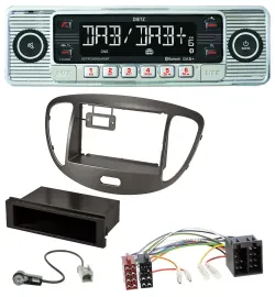 Dietz Bluetooth MP3 DAB USB Autoradio für Hyundai i10 2008-2013 dunkelsilber