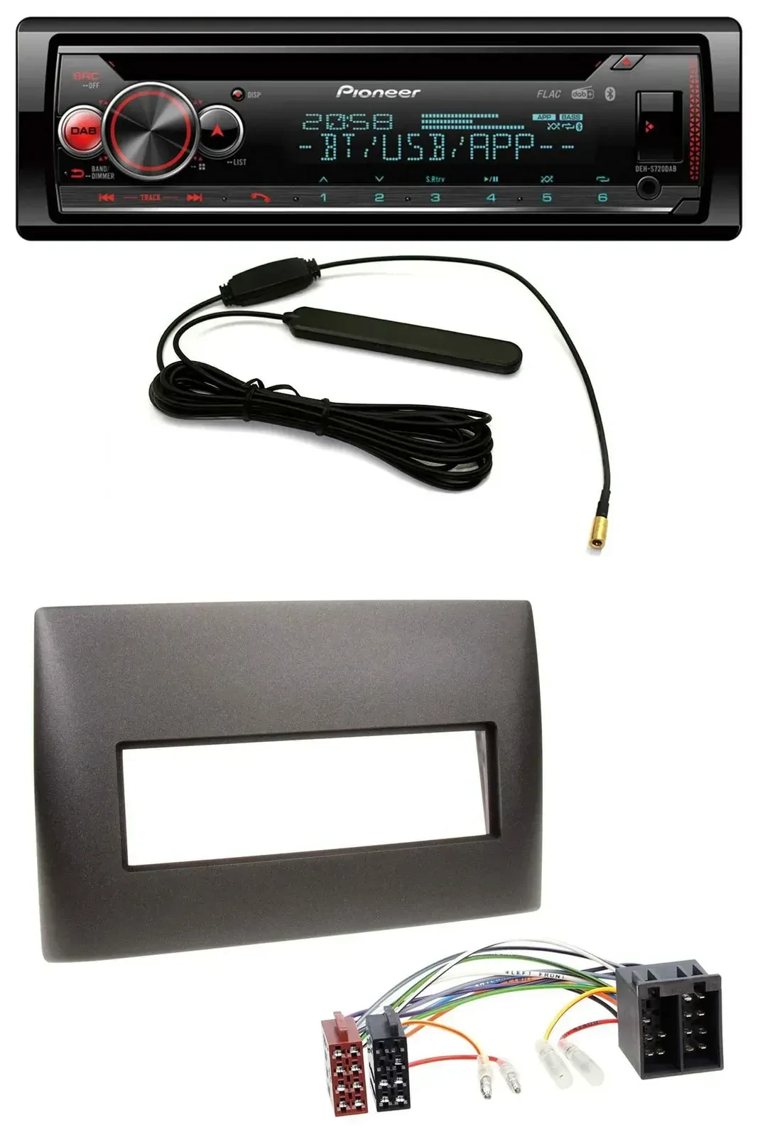 Автомагнитола для Fiat Stilo (2001–2008) Pioneer USB DAB Bluetooth CD