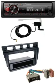 Автомагнитола для Kia Picanto (с 2006) Pioneer 1-DIN MP3 DAB USB AUX, черный
