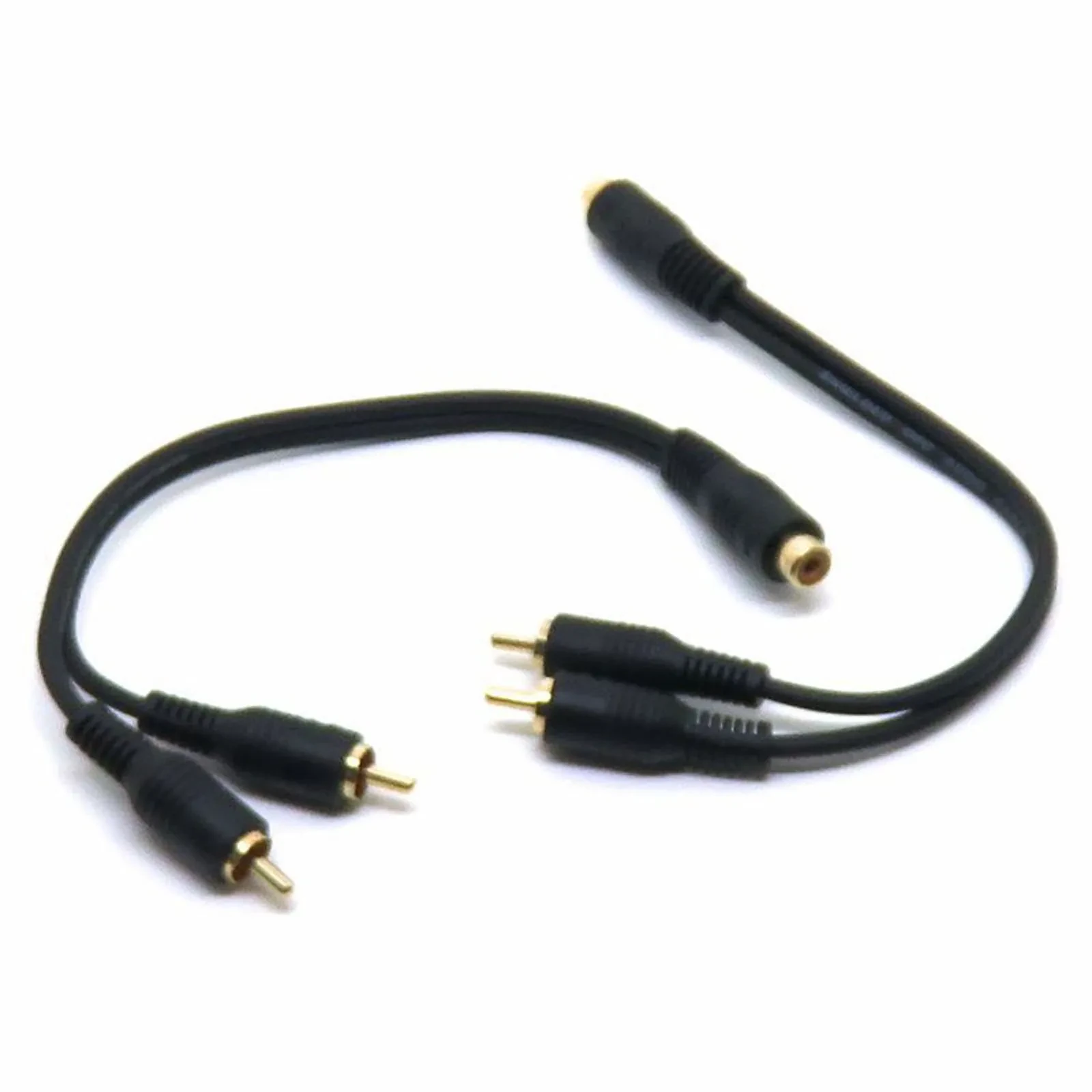 AIV Cinch-Y-Adapter 1 Buchse 2 Stecker 0,2 m gelb 1 Paar 630104 x