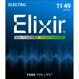 Струны для электрогитары Elixir 19102 Optiweb 11-49