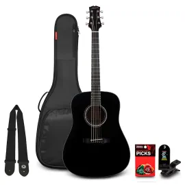 Mitchell Motion D150 Dreadnought Acoustic Guitar Pack Black