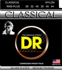 Струны для классической гитары DR RNS-PLUS CLASSICAL NYLON™ 28-44