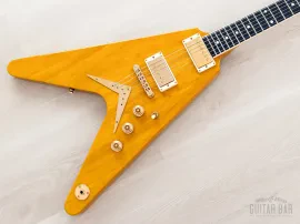 2006 Dean Custom Shop USA Time Capsule Flying V Korina w/ Case, Hangtag