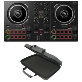 DJ-контроллер с джогом Pioneer DDJ-200 Black с чехлом