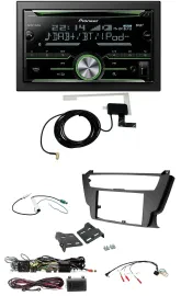 Pioneer CD USB Lenkrad Bluetooth 2DIN DAB Autoradio für BMW 3er 4er 2012-2016 oh