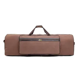 Barton Battle Bag Premium Duffle Drum Hardware Bag, 48" x 10" x 16", Dark Brown