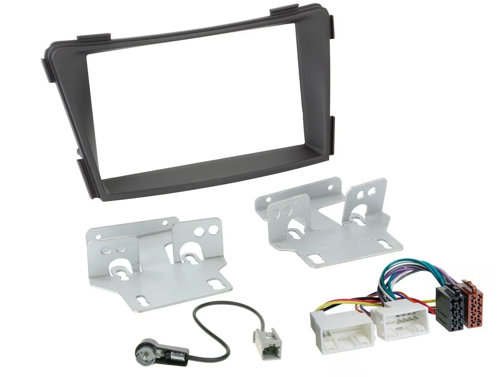 Einbauset Doppel DIN Autoradio für Hyundai i40 VF ab 2011 schwarz