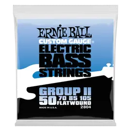Струны для бас гитары Ernie Ball 2804 Flat Wound Bass Group II 50-105