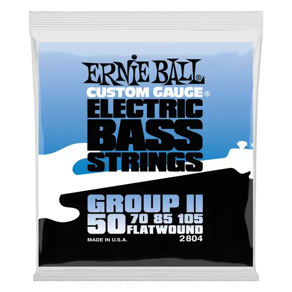 Струны для бас гитары Ernie Ball 2804 Flat Wound Bass Group II 50-105