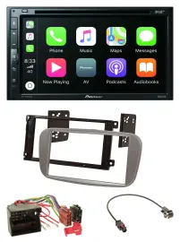 Автомагнитола 2-DIN Pioneer DVD, MP3, DAB, Bluetooth, USB для Ford Mondeo 2007–2014 и S-Max, серебристый