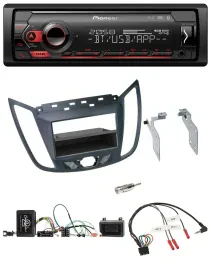 Автомагнитола для Ford C-Max/Kuga Pioneer USB, DAB, Bluetooth, темно-серая