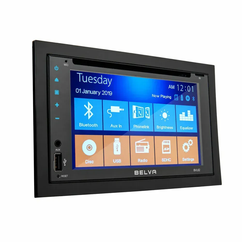Автомагнитола Belva BVL62 2 DIN 6.2" LCD CD/DVD Bluetooth