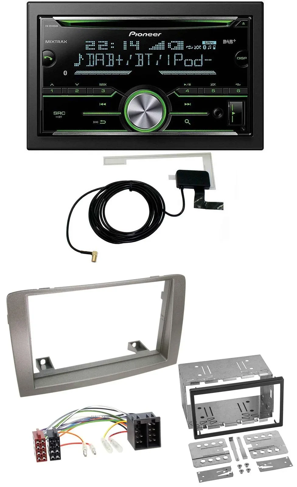 Pioneer CD USB MP3 Bluetooth 2DIN DAB Autoradio für Lancia Musa (2004-2012)