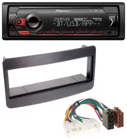 Pioneer MP3 USB DAB Bluetooth Autoradio für Toyota Celica, MR2 - schwarz