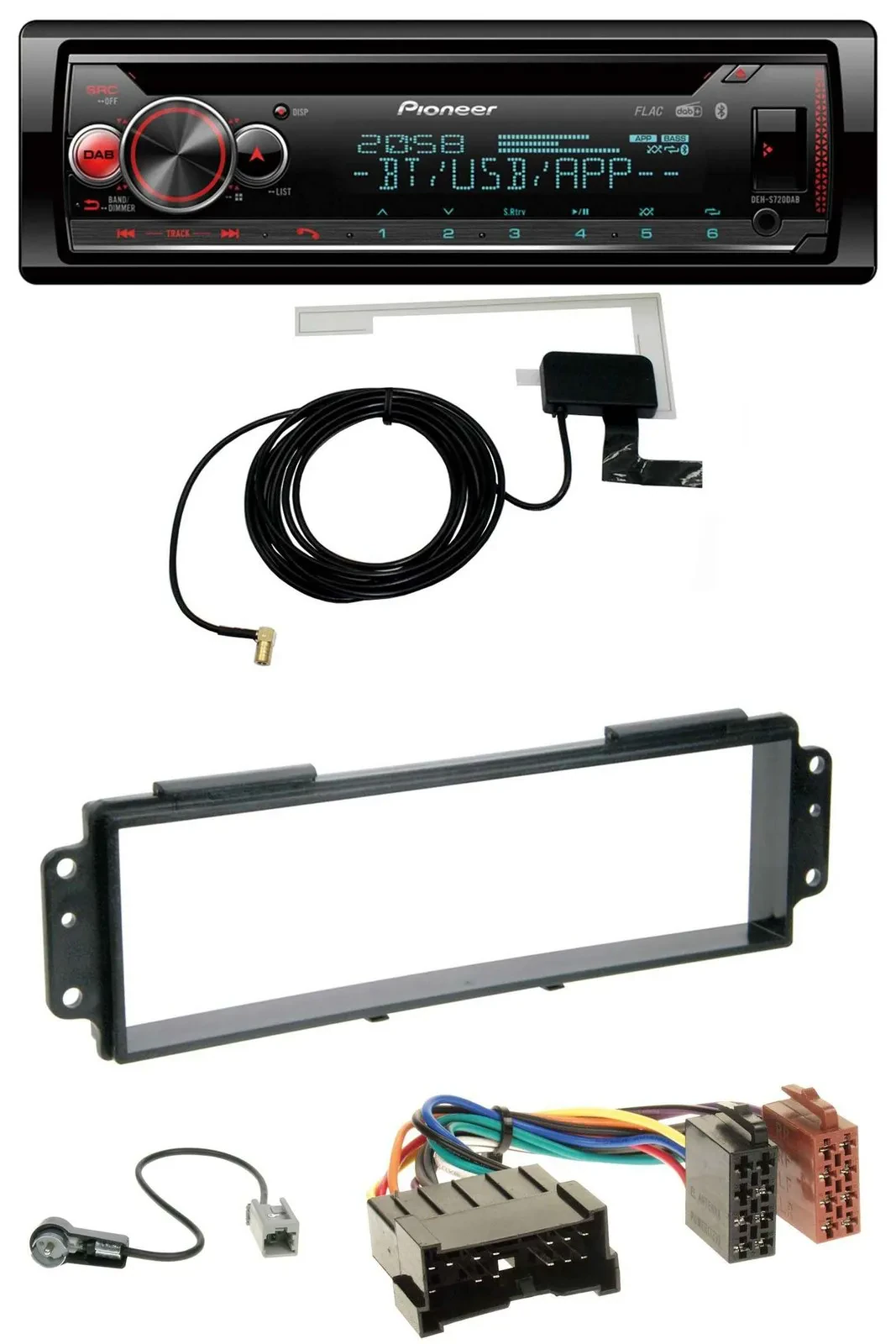Pioneer DAB CD MP3 USB Bluetooth Autoradio für Kia Picanto (2008-2011)
