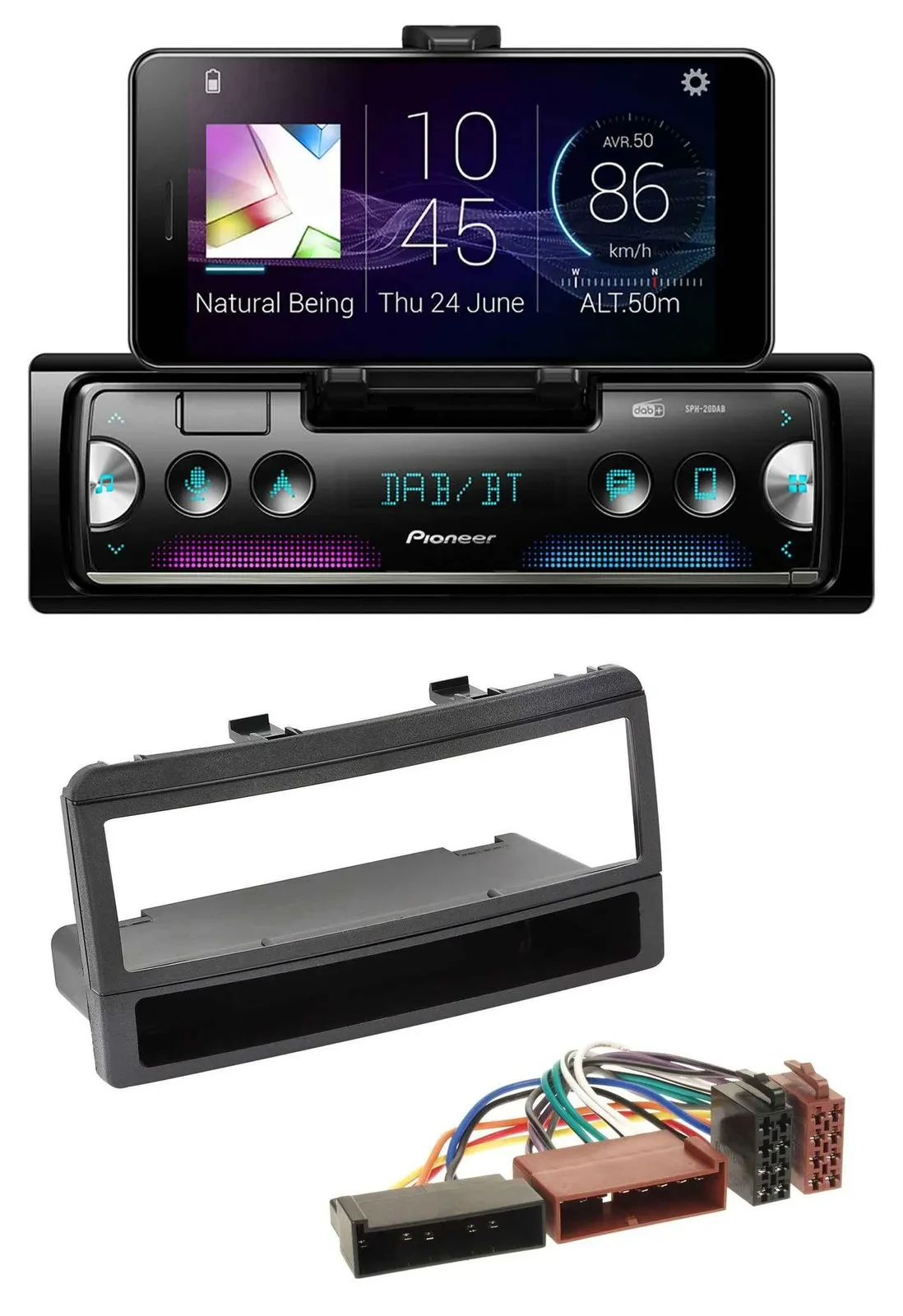Pioneer USB MP3 Bluetooth DAB Autoradio für Ford Mondeo 96-02 Puma Transit Ablag