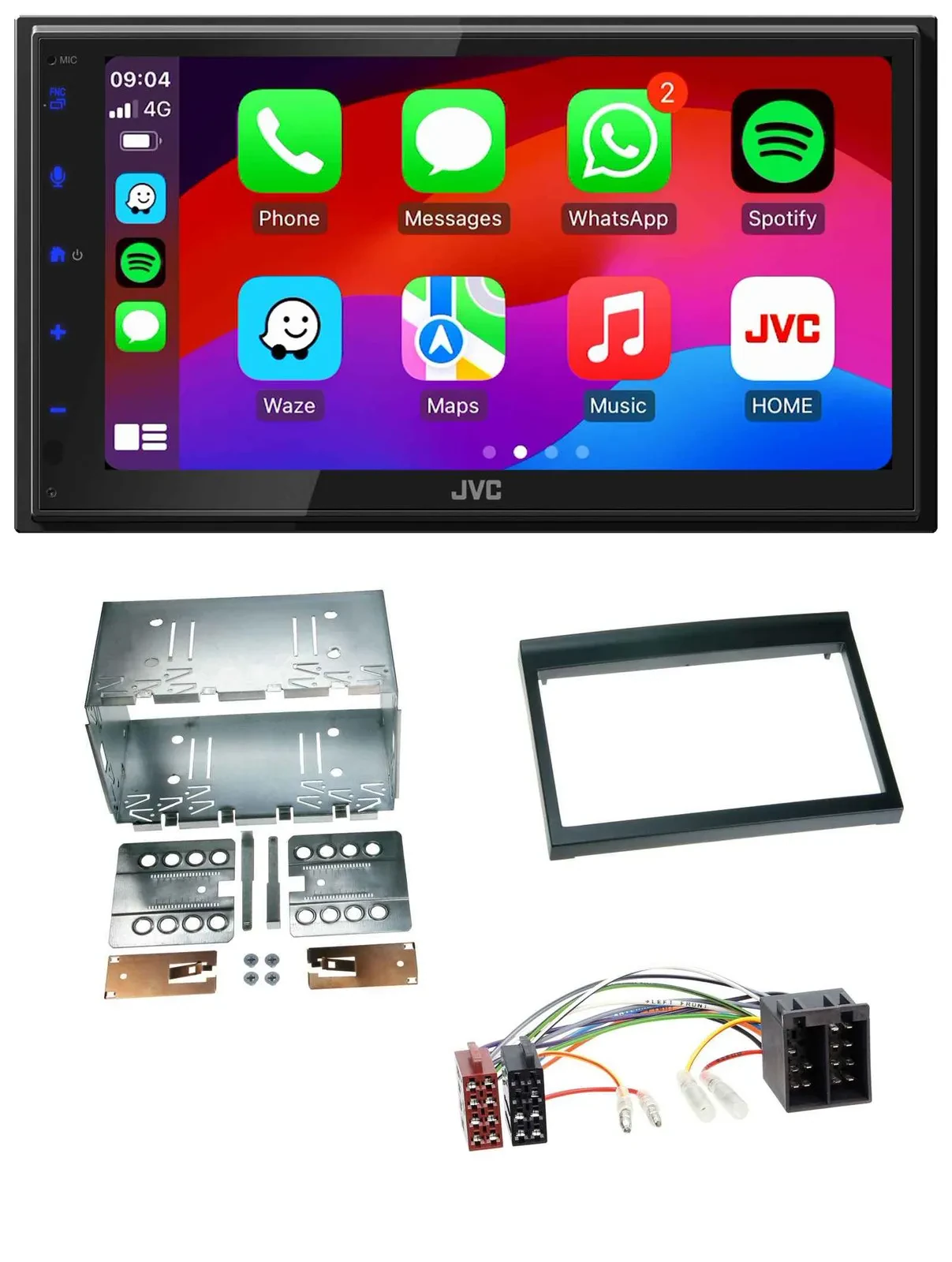 JVC Bluetooth 2DIN MP3 DAB USB Autoradio für Porsche Boxster 1996-2004