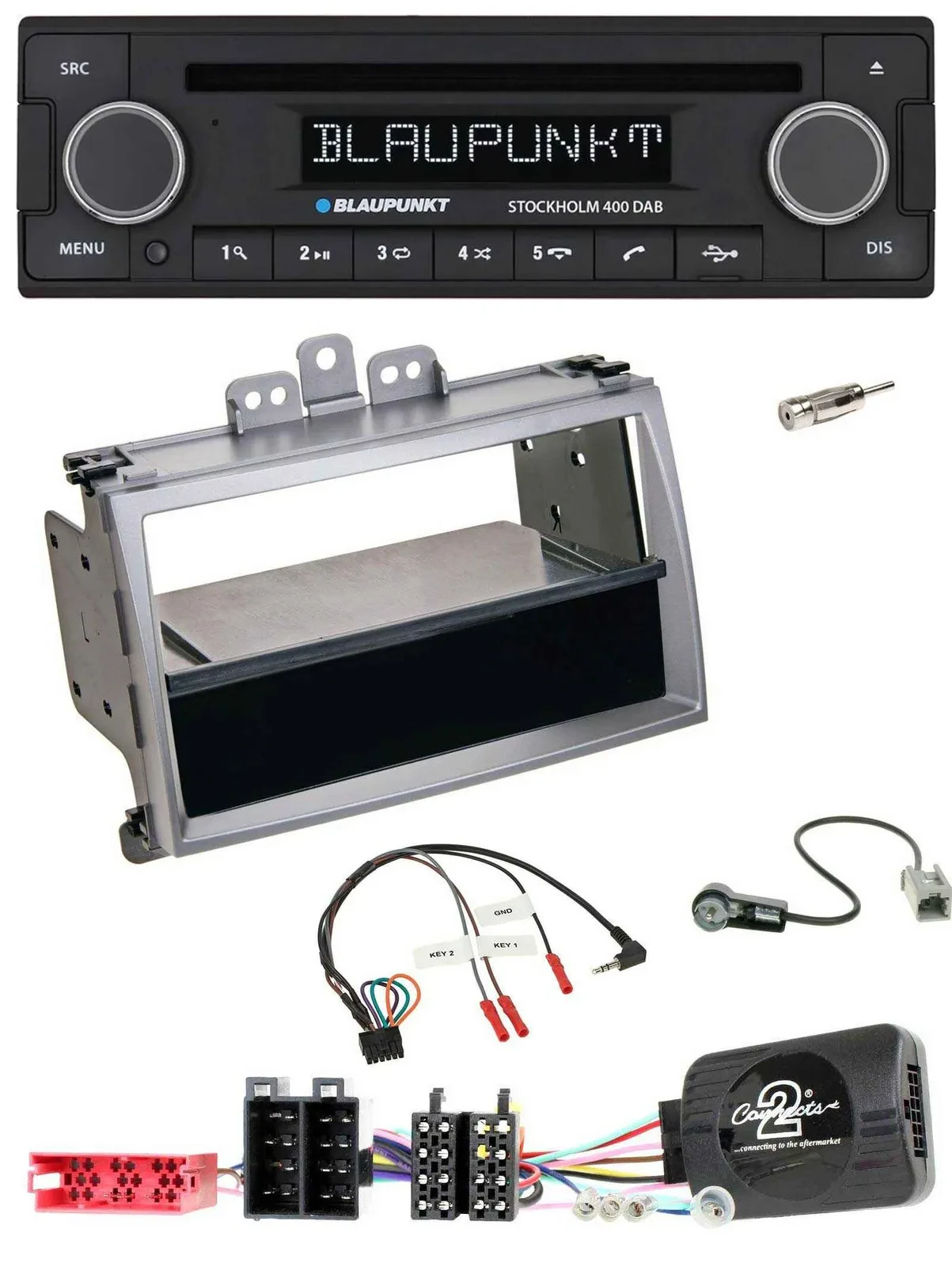 Blaupunkt Lenkrad Bluetooth DAB CD USB Autoradio für Hyundai i20 ISO 2009-2011 s