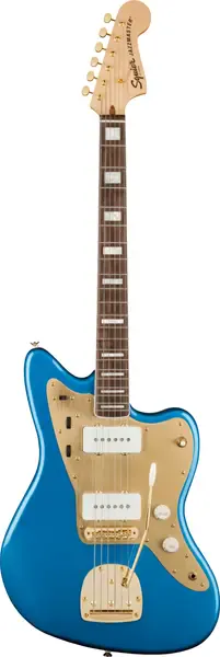Электрогитара Squier by Fender 40th Anniversary Jazzmaster Laurel FB Lake Placid Blue Gold Edition