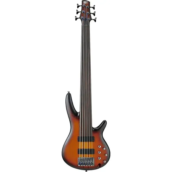 Бас-гитара Ibanez SRF706 6-String Fretless Bass Flat Brown Burst