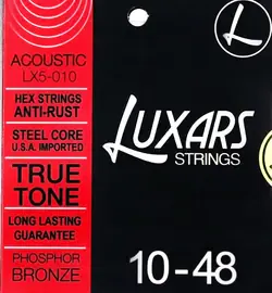 Струны для акустической гитары Smiger LX5-010 Luxars Phosphor Bronze 10-48