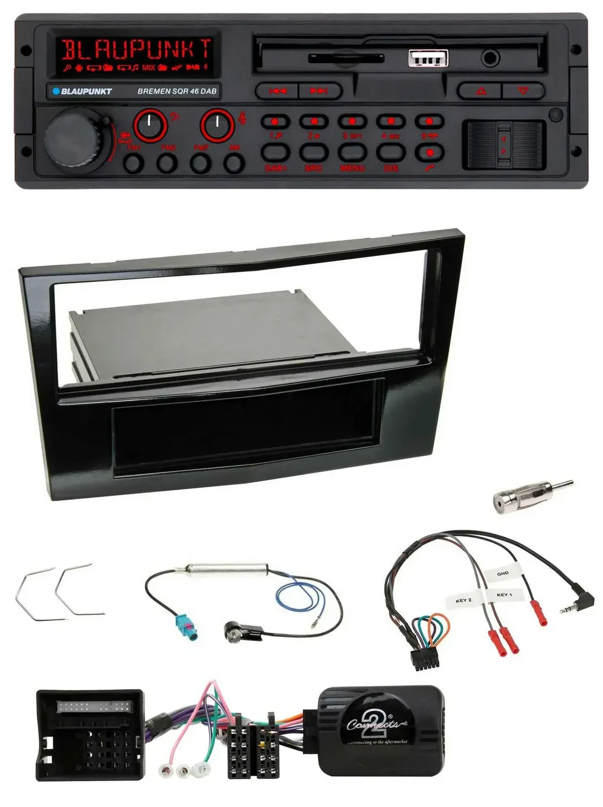 Blaupunkt SD Lenkrad USB Bluetooth DAB Autoradio für Opel Astra H Corsa D Zafira