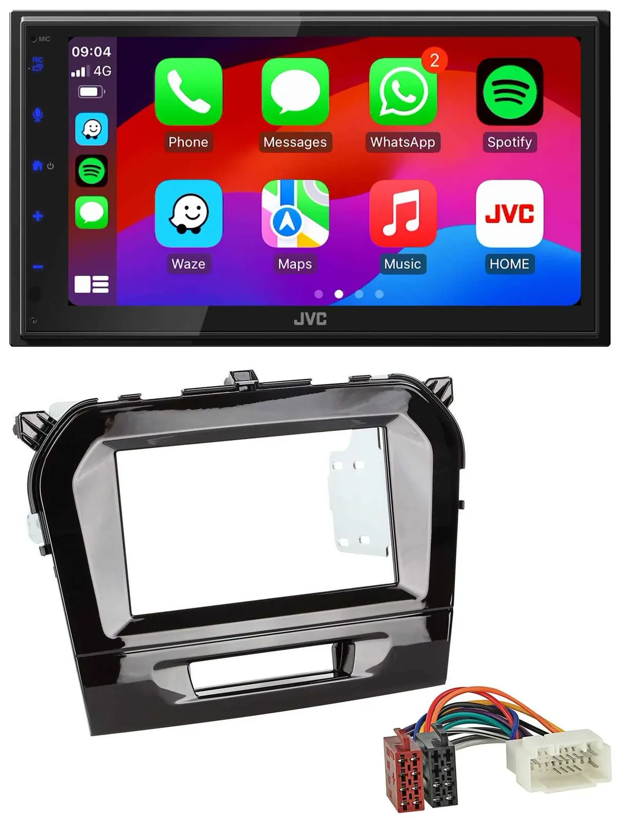 Автомагнитола для Suzuki Vitara (с 2015) JVC 2DIN, Bluetooth, USB, DAB, MP3