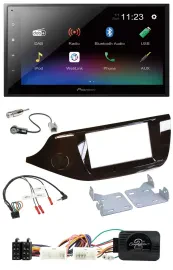 Автомагнитола для Kia Ceed (с 2012) Pioneer 2DIN, USB, Bluetooth, DAB, поддержка кнопок на руле, глянцевая