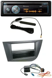 Автомагнитола Pioneer CD/USB/Bluetooth/DAB/MP3 для Seat Leon (с 2005) черная