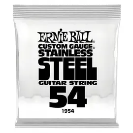 Струна для электрогитары Ernie Ball P01954 Stainless Steel, сталь, калибр 54