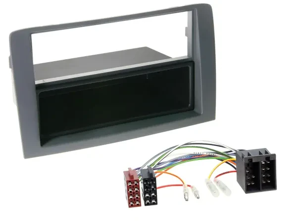 Einbauset DIN Autoradio für Fiat Idea (350, 03-11) - grau