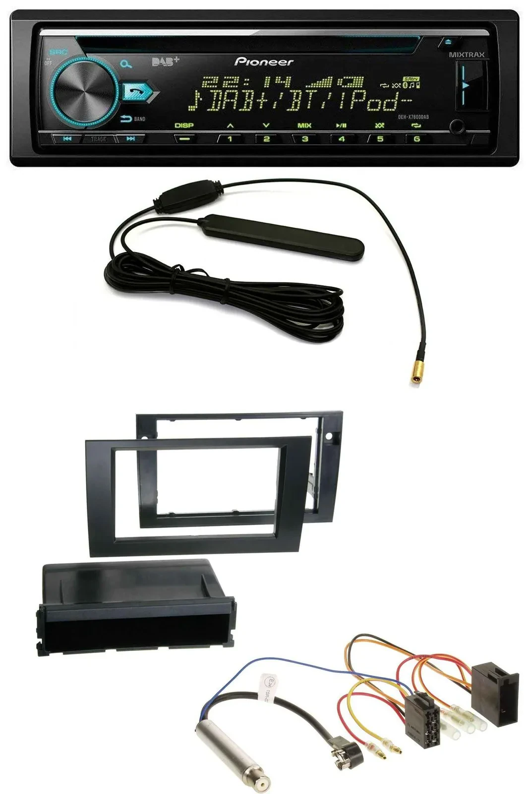 Pioneer CD MP3 AUX DAB USB Autoradio für Audi A4 B6 B7 2001-2008 Symphony ISO