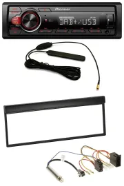 Pioneer MP3 DAB 1DIN AUX USB Autoradio für Skoda Fabia (bis 2003)