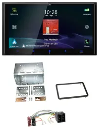 JVC USB Bluetooth 2DIN DAB MP3 Autoradio für Alfa Romeo 159 Brera Spider ab 05