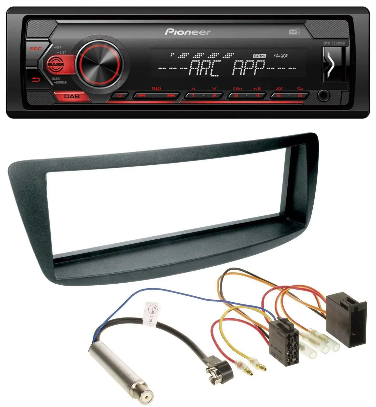 Автомагнитола для Peugeot 107, Citroen C1 Pioneer 1-DIN, DAB, MP3, USB, AUX