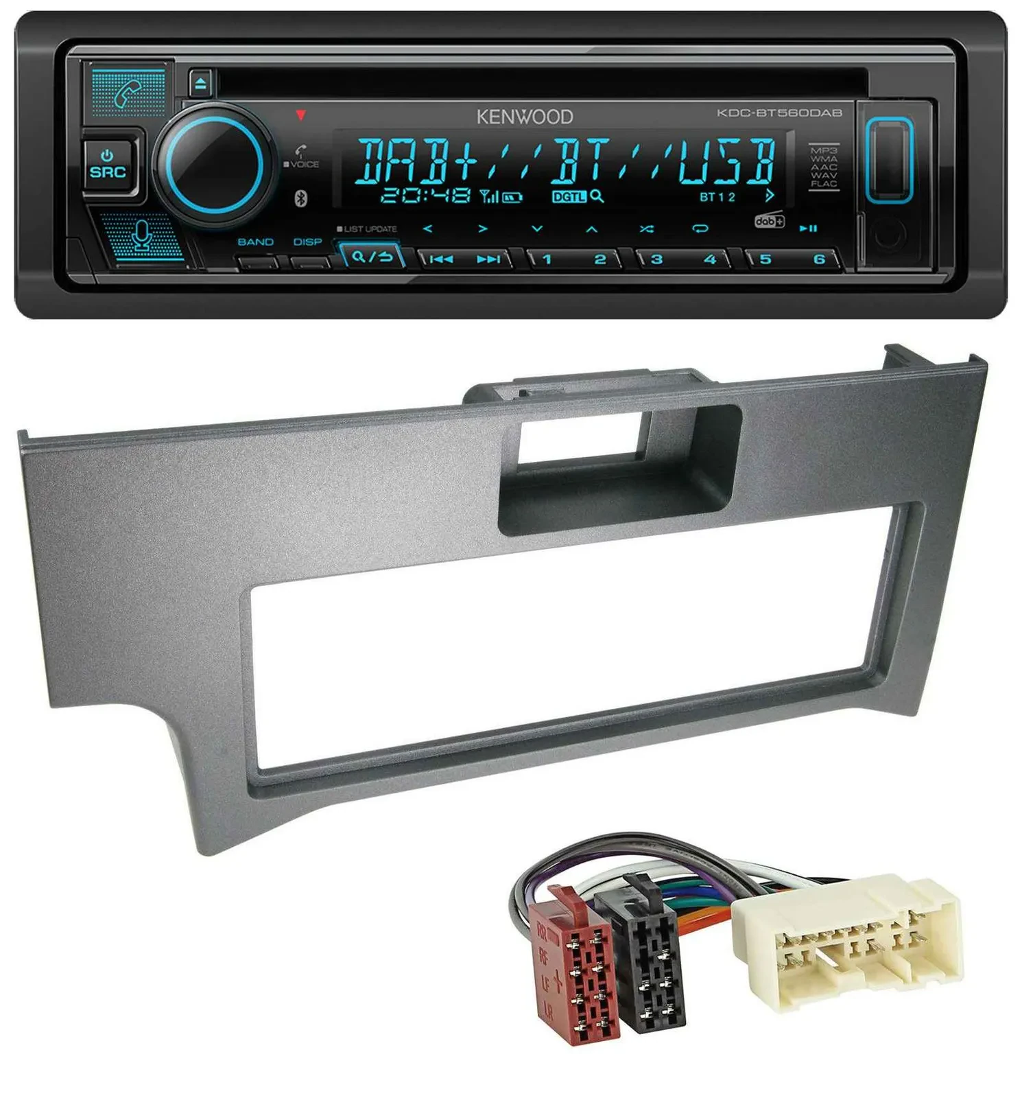 Kenwood Bluetooth DAB CD MP3 USB Autoradio für Nissan Primera P11-144 Facelift 1