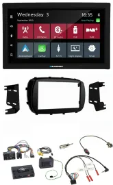 Blaupunkt 2DIN Lenkrad USB Bluetooth DAB Autoradio für Fiat 500X ab 2014