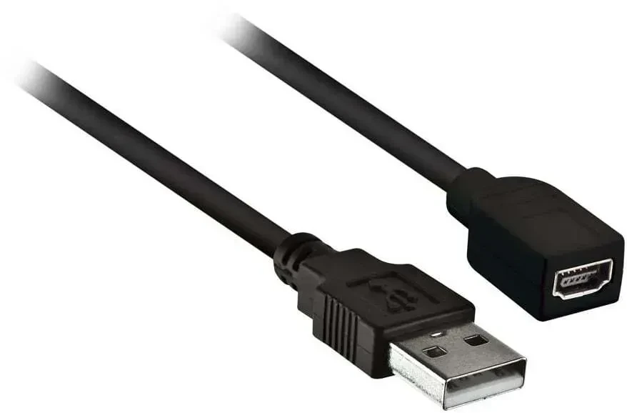Кабель-адаптер USB Axxess AXUSBM-A USB-A (F) — USB Mini-A (M) 12"