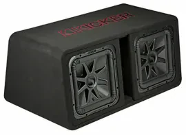 Kicker 45DL7R122 1200W Dual 12" Solo-Baric L7R 2 Ohm Vented Subwoofer Enclosure
