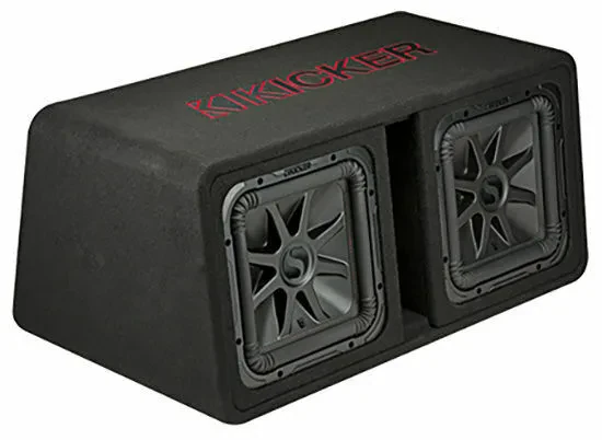 Kicker 45DL7R122 1200W Dual 12" Solo-Baric L7R 2 Ohm Vented Subwoofer Enclosure