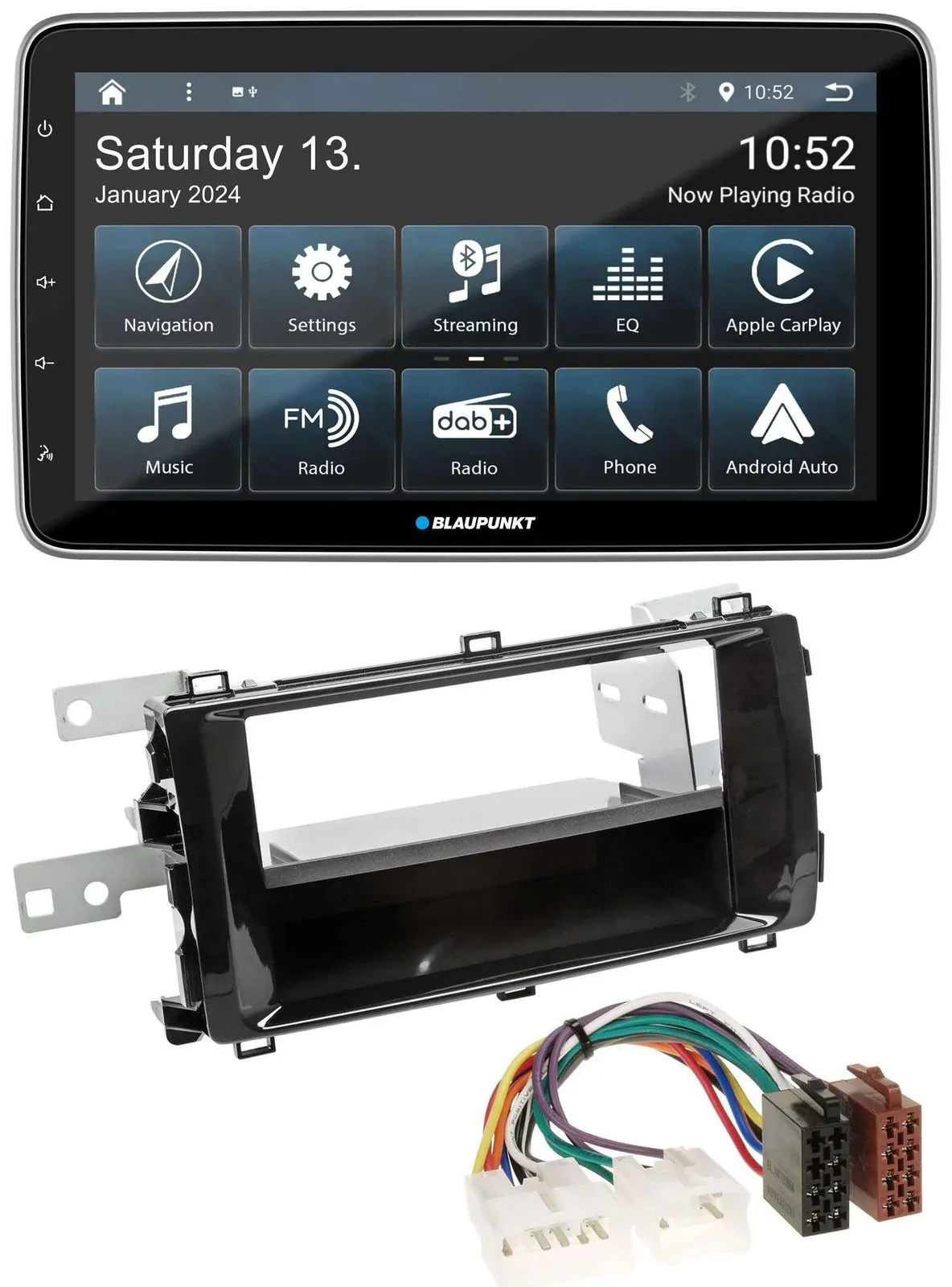 Blaupunkt USB DAB SD MP3 Bluetooth Autoradio für Toyota Auris (ab 2013) schwarz