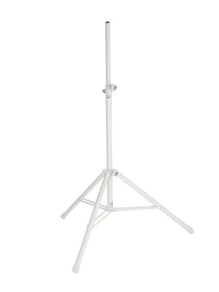 K&M 214/6 Two Piece Folding Speaker Stand, White