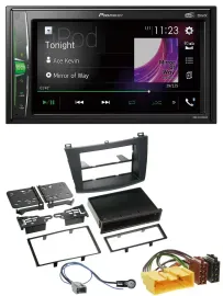 Pioneer 2DIN MP3 DAB USB Bluetooth Autoradio für Mazda 3 (2009-2013)